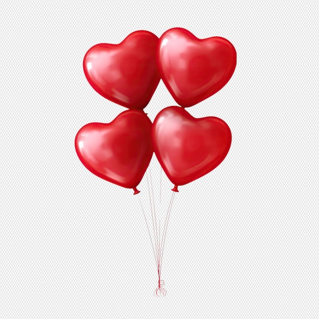 PSD 3d valentine baloon