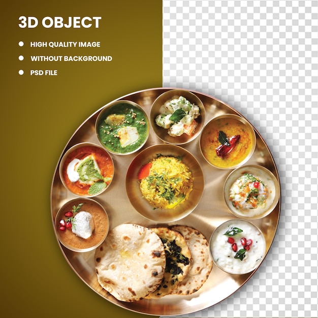 3d van thali set