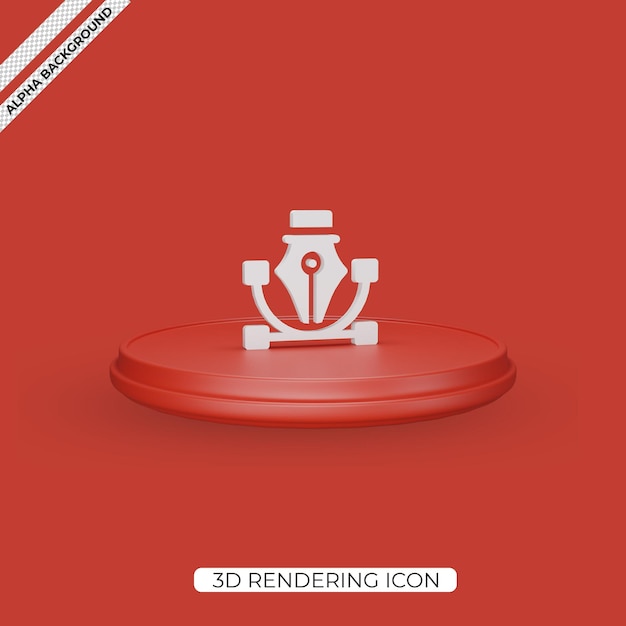 3d vector render icon isolated