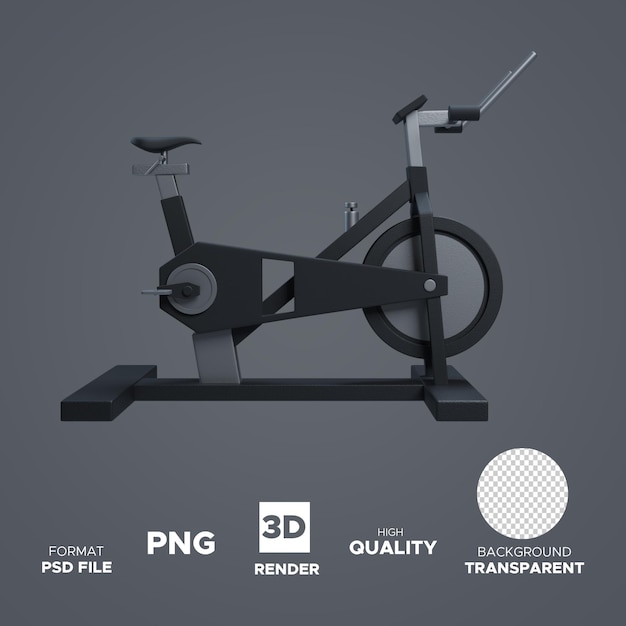 PSD 3d vector spin cyclus gym apparatuur illustratie