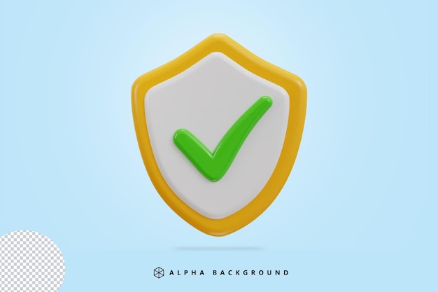 3d verified icon vector illustration