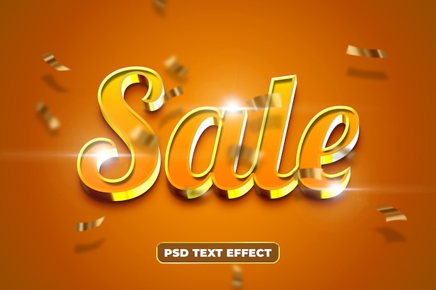 3d verkoop teksteffect