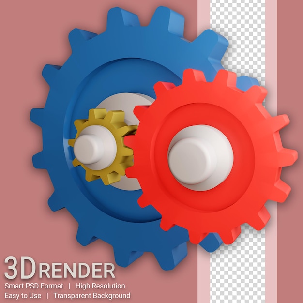 3D versnelling illustratie geïsoleerd met transparante achtergrond