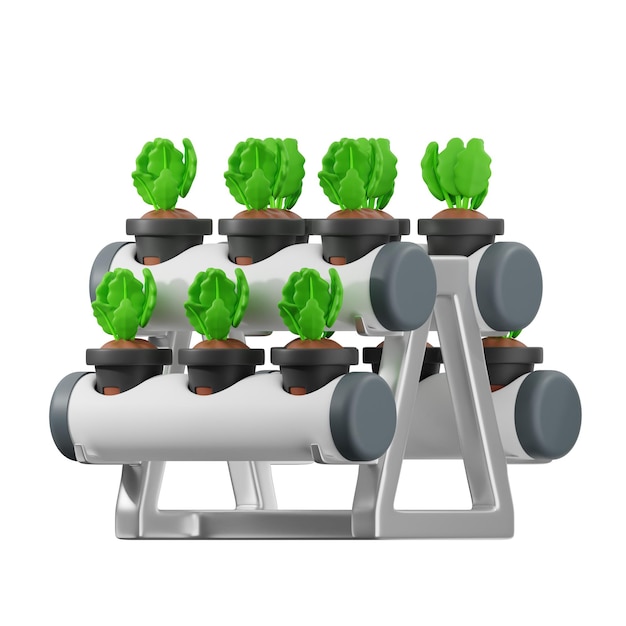 3d vertical hydroponic garden