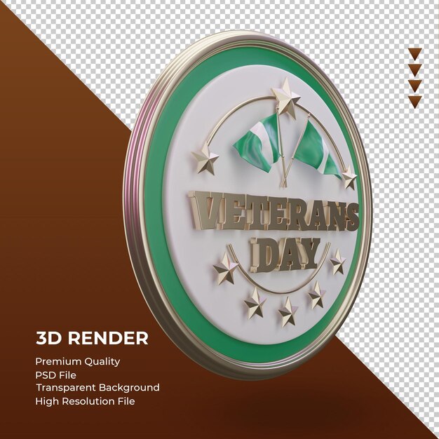 PSD 3d-veteranendag nigeria die linkermening teruggeeft