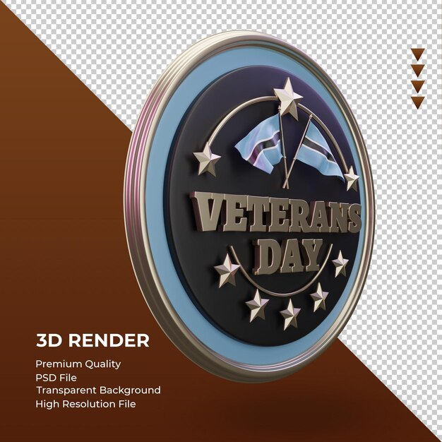 PSD 3d veterans day botswana rendering vista sinistra