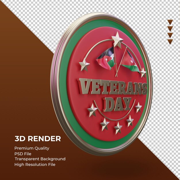 3d veterans day jordan rendering vista a sinistra