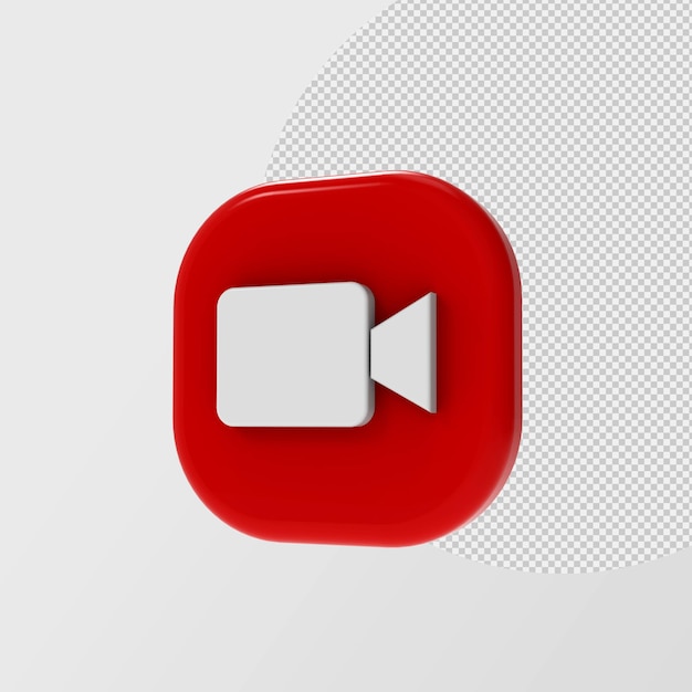 PSD 3d video camera icon