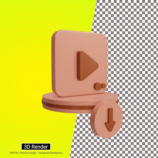 3d video saving icon