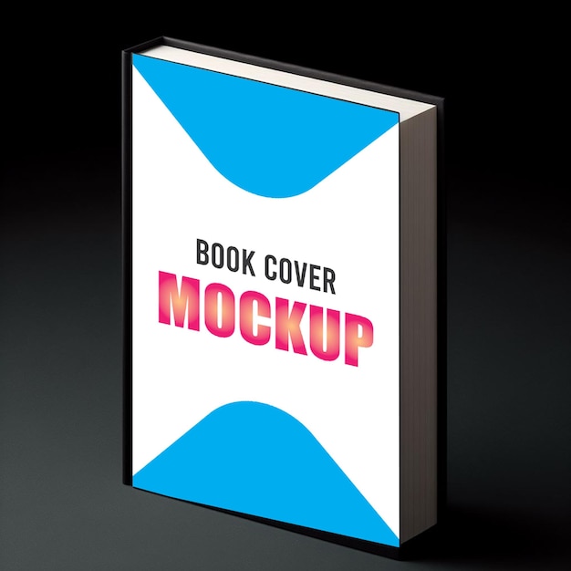PSD 3d view book cover mockup psd photorealistic hardcover book mockup