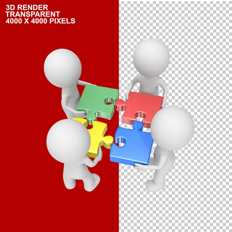 PSD 3d villain business teamwork creative photos png