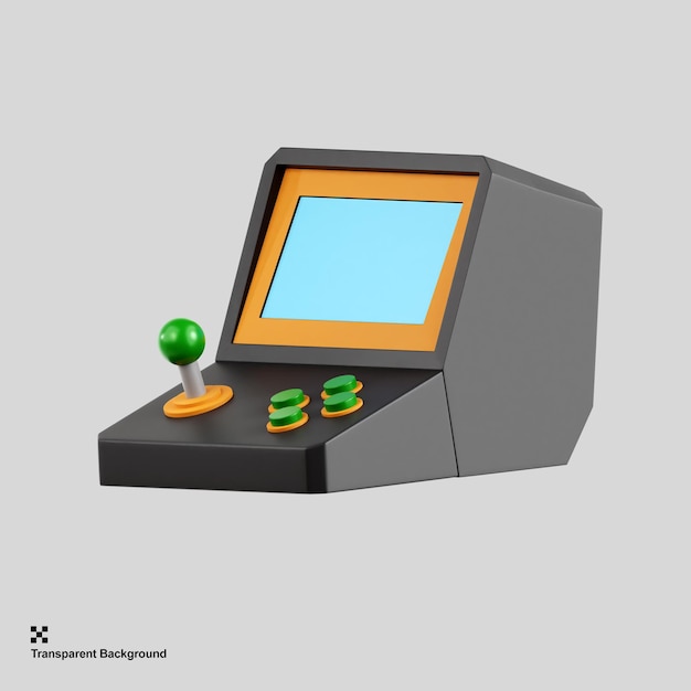 3d vintage gaming game boy illustration