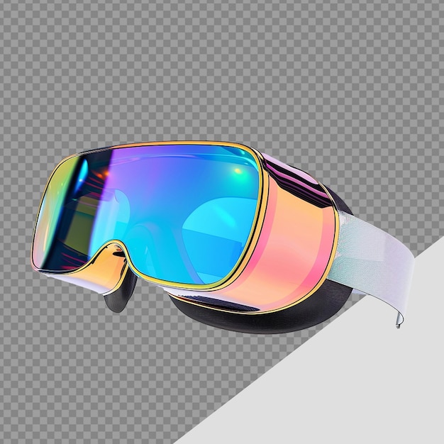 PSD 3d virtual reality glasses metaverse technology png isolated on transparent background