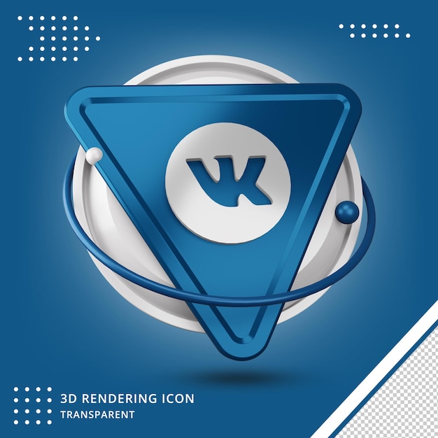 Applicazione logo 3d vk