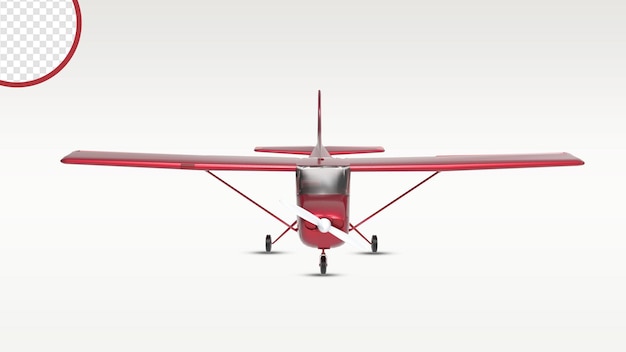 PSD 3d-vliegtuig met transparante achtergrond