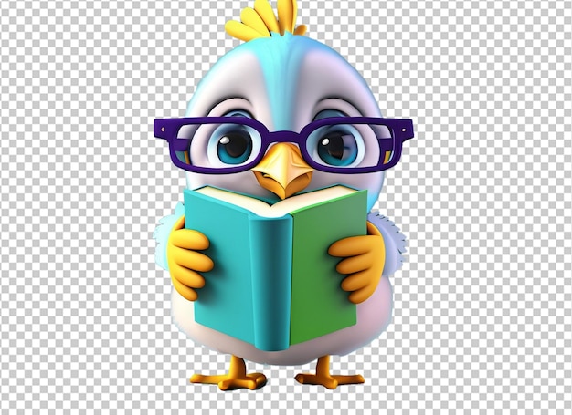 PSD 3d vogel leesboek