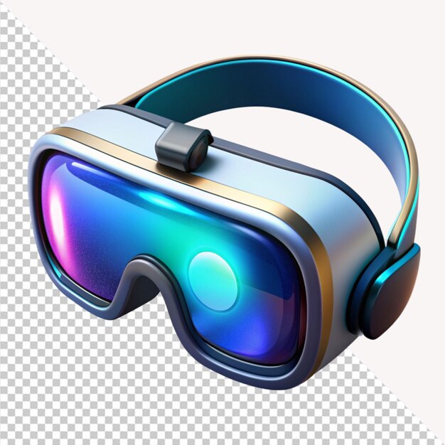 PSD 3d vr glasses on transparent background