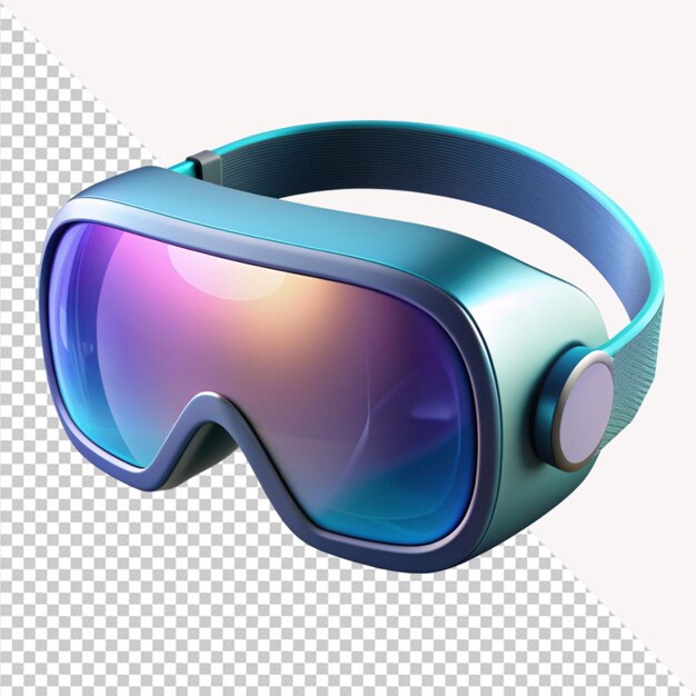 PSD 3d vr glasses on transparent background