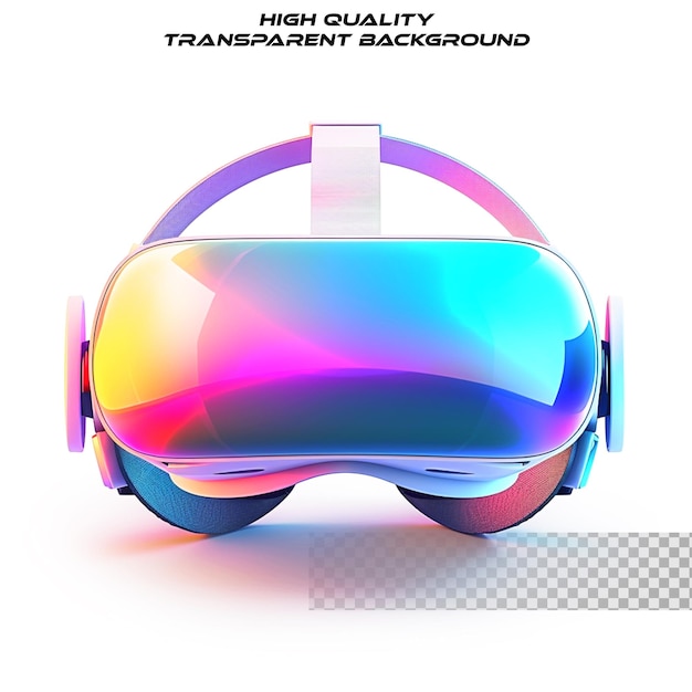 PSD a 3d vr headset on transparent background