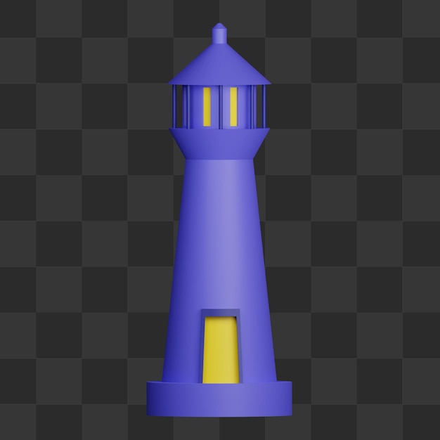 3D-vuurtoren afbeelding