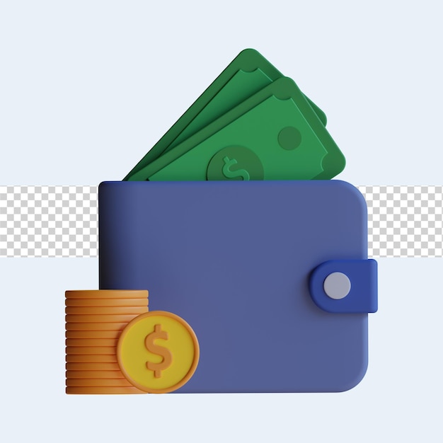 3d wallet icon