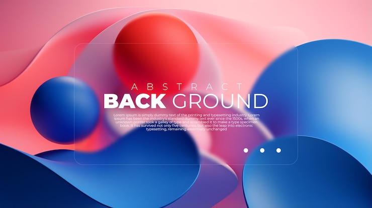 PSD 3d wallpaper background abstract modern orange blue pink shape wave