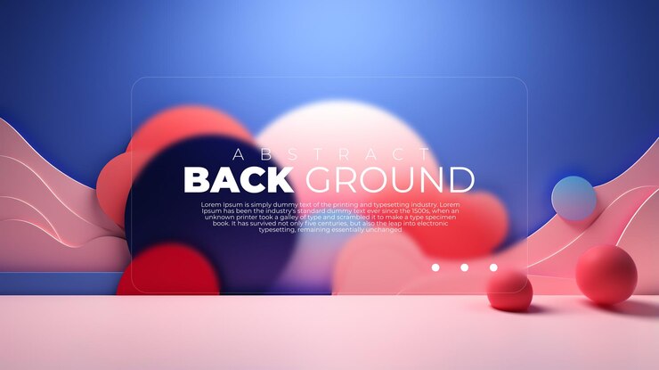 PSD 3d wallpaper background abstract modern orange blue pink shape wave