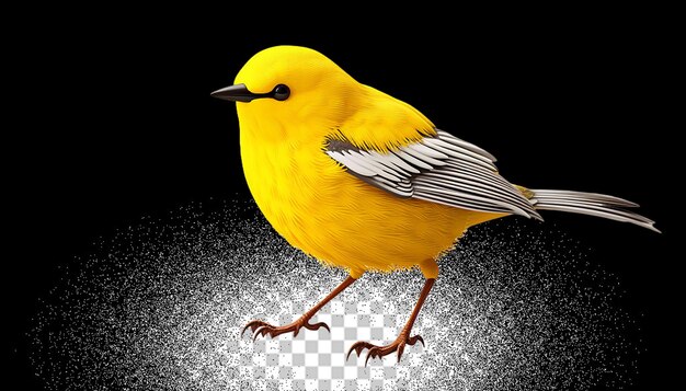 PSD 3d warbler png przezroczysty