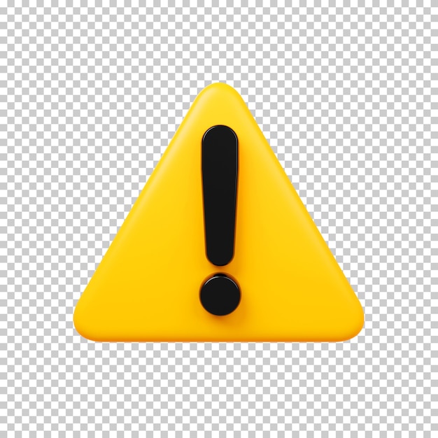 PSD 3d warning symbol