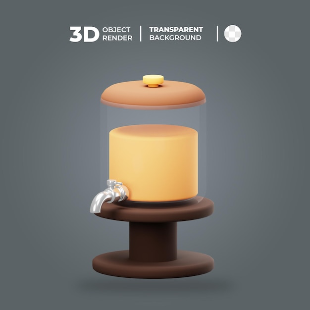 PSD 3d water dispenser icon