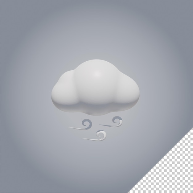 PSD 3d weather icons wind