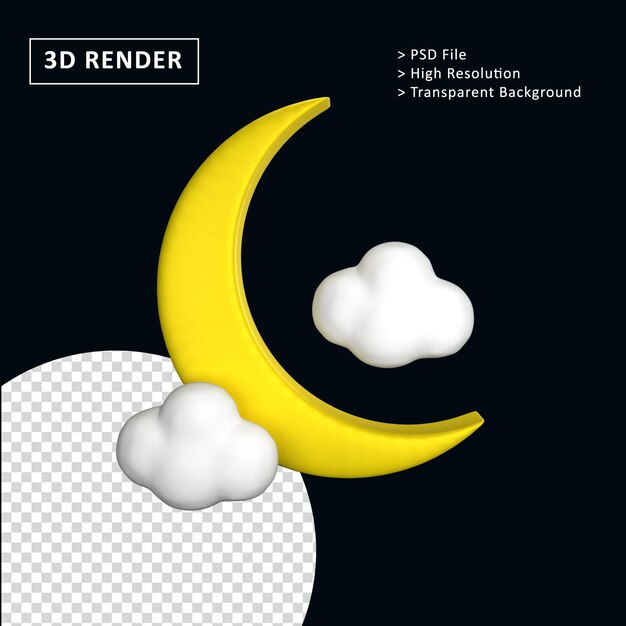 PSD Иконка 3d погоды