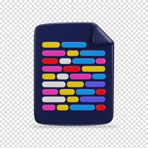 Premium PSD | 3d web development coding language icon