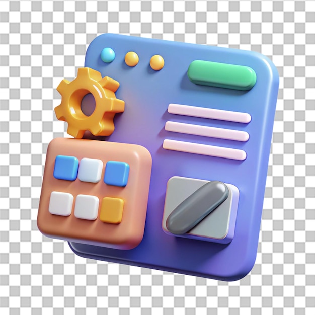 3D Web Development User Interface UI at Programming Coding