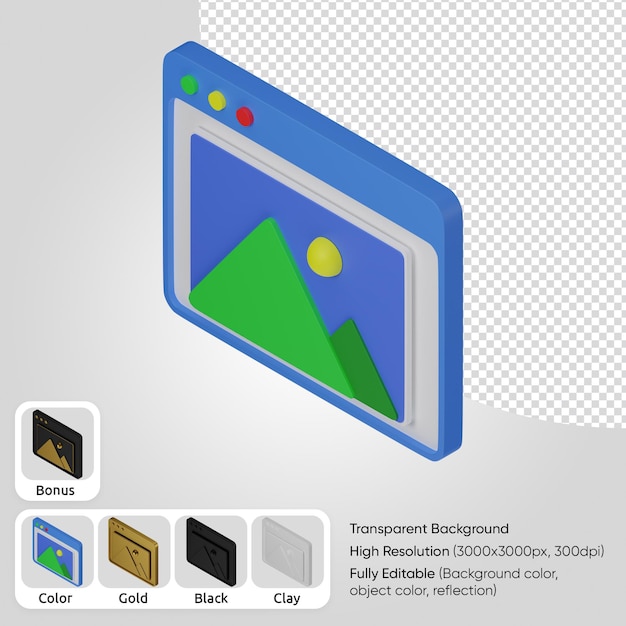 PSD 3d 웹 갤러리