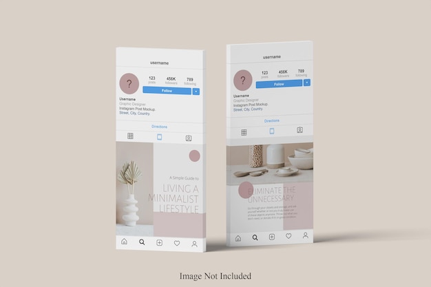 3D web showcase mockup design isolated