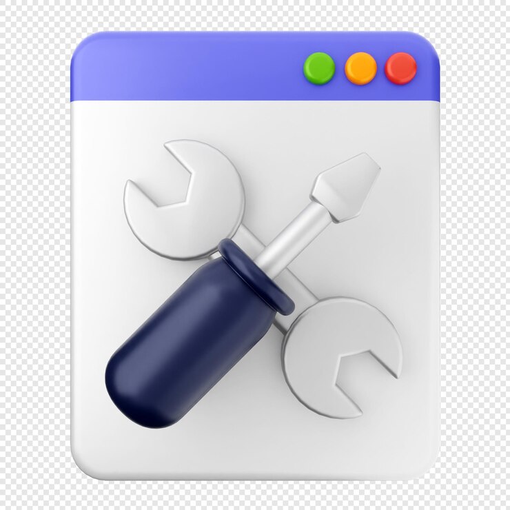 PSD 3d web sitesi simgesi