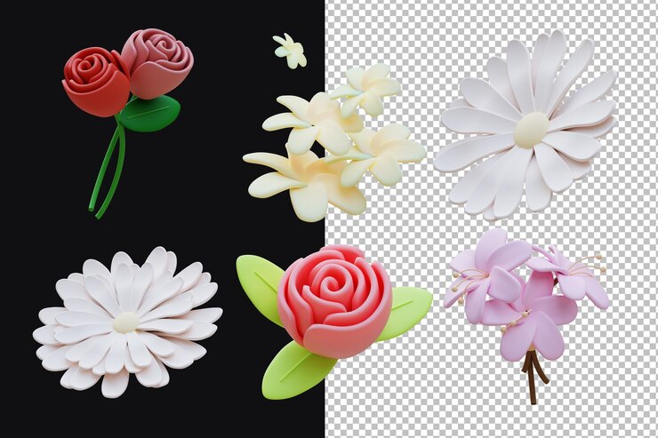 PSD 3d коллекция свадебных икон
