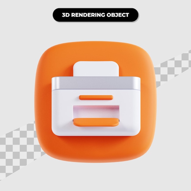 3d-weergave van de gebruikersinterface van de printer