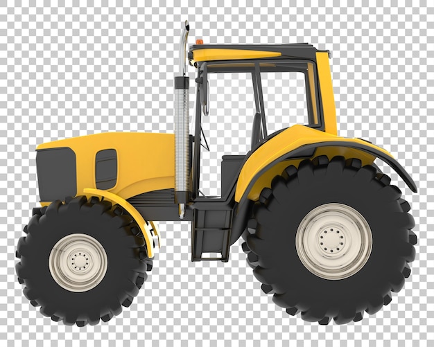3D-weergave van een trekker op een transparante achtergrond