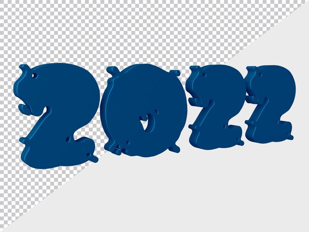 PSD 3d-weergave van het jaar 2022