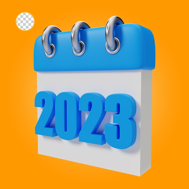 3D-weergave van Nieuwjaar 2023