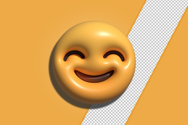 PSD 3d-weergave van sociale media emoji