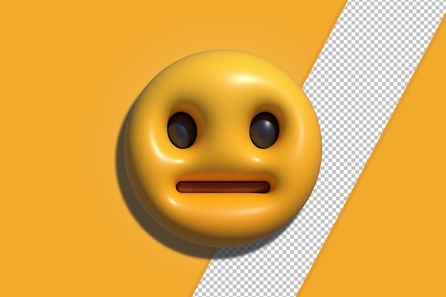 PSD 3d-weergave van sociale media emoji