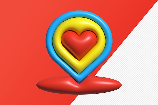 3D-weergave van Valentijnsdag