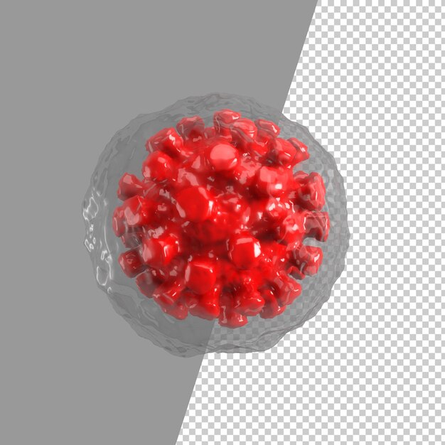 3d-weergave van virus