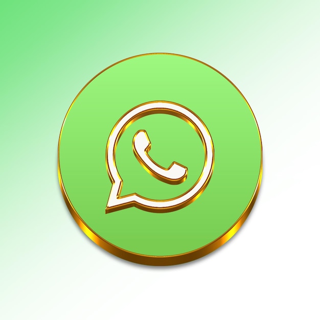 Значок 3D WhatsApp