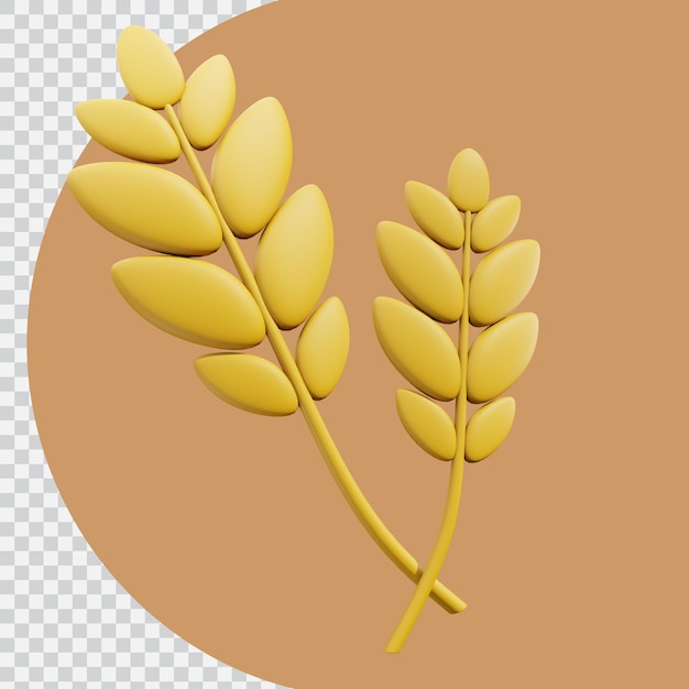 PSD 3d wheat