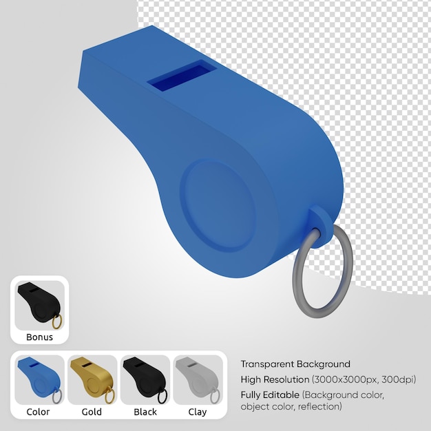 PSD 3d whistle