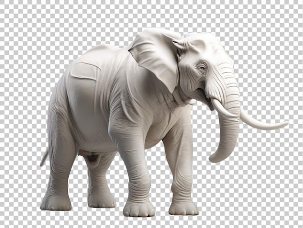 PSD 3d 白いゾウ パプア・ng